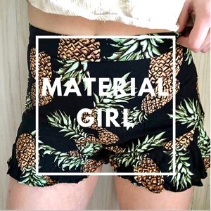 NWOT Material Girl Pineapple High Waisted Short
